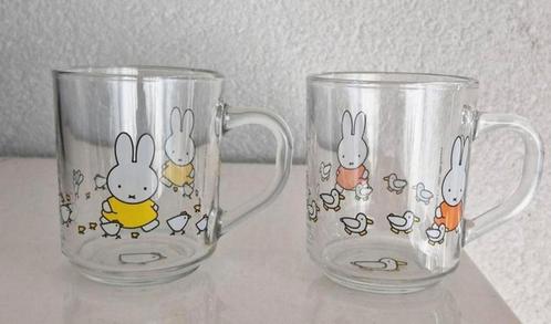 Twee Theeglazen Nijntje, Verzamelen, Glas en Borrelglaasjes, Zo goed als nieuw, Ophalen of Verzenden