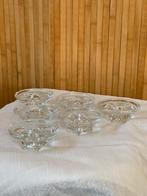 Set/6 Vintage Floris Meyden kandelaars, Antiek en Kunst, Antiek | Glas en Kristal, Ophalen of Verzenden