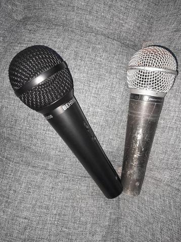 2 Microfoons: Behringer XM1800S & Omnitronic M58 beschikbaar voor biedingen