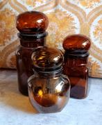 Vintage authentieke apothekerspotten uit België, set van 3, Ophalen of Verzenden