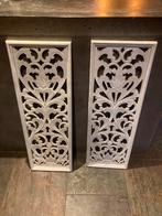 Decoratieve houten panelen - 2 stuks, Huis en Inrichting, Woonaccessoires | Wanddecoraties, Ophalen, Zo goed als nieuw