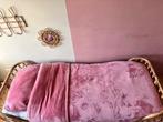 Rotan meisjes bed  170 X 180, Ophalen, Overige materialen, Gebruikt, Bruin
