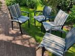 Grijze kuipstoelen met kussens, Caravans en Kamperen, Ophalen, Gebruikt, Campingstoel