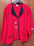 Oktoberfeest Rood vest met Edelweis bloem maat 48/50 tracht, Kleding | Dames, Maat 46/48 (XL) of groter, Ophalen of Verzenden