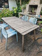 Houten tuintafel, Ophalen of Verzenden, Gebruikt, Rechthoekig, Hout