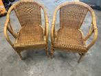 2 rotan stoeltjes, Ophalen of Verzenden, Zo goed als nieuw, Rotan