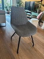 Eetkamer stoelen 6x modern grijs, Huis en Inrichting, Stoelen, Ophalen, Zo goed als nieuw, Grijs, Metaal