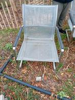 Grote rvs tuinstoelen, Tuin en Terras, Tuinstoelen, Ophalen of Verzenden, Zo goed als nieuw, Rvs