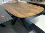 Deens Ovaal Tafel 160x90 Mangohout Notenhout, Huis en Inrichting, Tafels | Eettafels, Ophalen, Nieuw, 50 tot 100 cm, 150 tot 200 cm