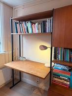 Prachtige vintage boekenkast met bureau, Huis en Inrichting, Ophalen, Gebruikt, Scandinavisch Deens design, Teakhout