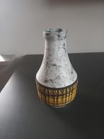 Vintage Vaas - Aardewerk - Geel/Wit, Ophalen of Verzenden