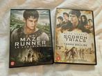 DVD's The Maze Runner deel 1 + 2, Ophalen of Verzenden, Zo goed als nieuw