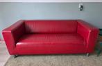IKEA Klippan rood leren tweezitsbank, Ophalen, Gebruikt, 150 tot 200 cm, Tweepersoons