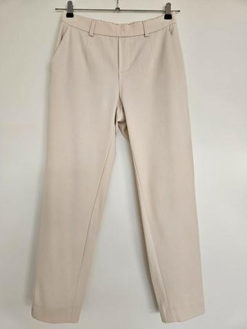 Vero moda object pantalon broek beige crème maat M beschikbaar voor biedingen