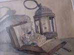schilderij Gravure/ets stilleven, Antiek en Kunst, Ophalen