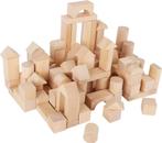 Houten bouwblokken blank in linnen opbergzak, Achimer Str. 5, 27755 Delmenhorst, Duitsland, Legler, Nieuw, Ophalen of Verzenden