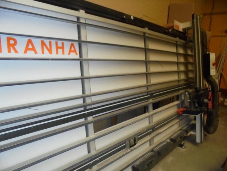 Harwi 1550 piranha wandzaagmachine+coral afzuiging keurig!, Doe-het-zelf en Verbouw, Gereedschap | Zaagmachines, Zo goed als nieuw