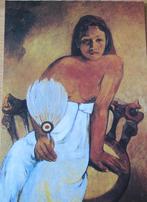 Paul Gauguin - meisje met waaier - nieuw, Verzenden, 1980 tot heden, Ongelopen, Overige thema's