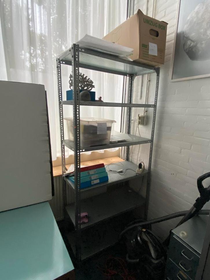 Industriële Overtoom Stellingkast - Vintage Kwaliteit, Huis en Inrichting, Kasten | Stellingkasten, Gebruikt, Ophalen