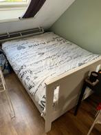 IKEA bedframe wit 140x200 cm (evt inclusief matras), Huis en Inrichting, Ophalen, Gebruikt, Wit, Tweepersoons