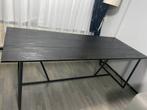 Zwarte groete eettafel 220x 90, Huis en Inrichting, Tafels | Eettafels, Ophalen of Verzenden, Zo goed als nieuw