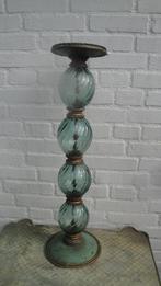 heel aparte kandelaar murano glas met messing, Ophalen of Verzenden, Glas