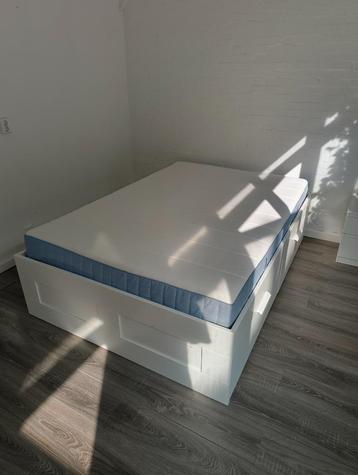 IKEA BRIMNES Bed 140x200 with mattress  beschikbaar voor biedingen