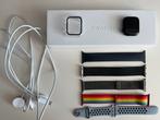 Apple Wacht Series 9 41mm + screenprotector + 5 bandjes, Apple Watch ⌚️, Zwart, IOS, Ophalen of Verzenden