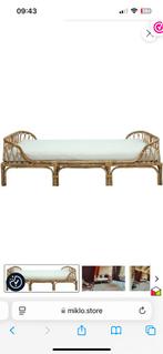 Kinderbed/daybed rotan 185x78, Ophalen, Eenpersoons, Bruin, 190 cm of minder