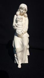 BEELDJE Moeder & Kind <> ivoor-wit Keramiek <> Hoog 25 cm, Verzamelen, Beelden en Beeldjes, Ophalen of Verzenden, Nieuw, Mens