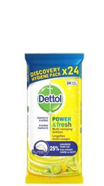 1 doos dettol schoonmaakdoekjes lemon 10  pakje a 24 stuks, Ophalen of Verzenden, Schoonmaakmiddel