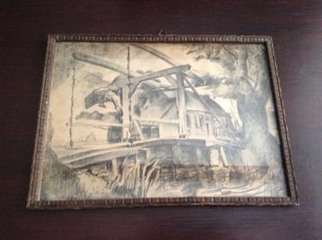 Harrie KUYTEN - 1920's - Kortenhoef Gravensbrug beschikbaar voor biedingen