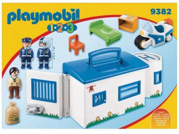 Playmobil 1.2.3 Meeneem politiestation - 9382 beschikbaar voor biedingen