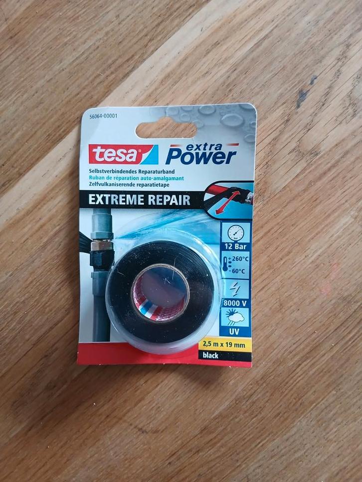 Tesa Extra Power Extreme Repair Tape - Zelfvulcaniserend, Doe-het-zelf en Verbouw, Isolatie en Afdichting, Nieuw, Vloerisolatie