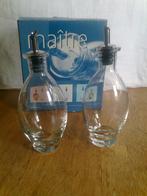 Olie/azijn karaf set  met schenkdop, Ophalen of Verzenden, Nieuw