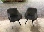 Te Koop 2 leuke gebruikte Kuipstoeltjes Antraciet, Huis en Inrichting, Stoelen, Ophalen, Twee, Overige kleuren, Zo goed als nieuw