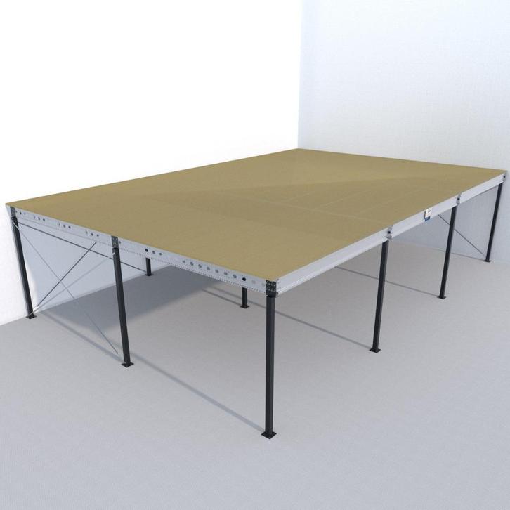 Entresolvloer Nieuw uit voorraad! 12x10m - 3 meter onderkant, Zakelijke goederen, Kantoor en Winkelinrichting | Magazijn, Stelling en Opslag