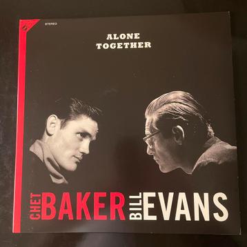 Chet Baker en Bill Evans “Alone Together” lp inclusief CD. beschikbaar voor biedingen