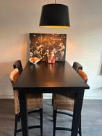 Eettafel + stoelen - moet zsm weg!, Ophalen, Gebruikt, Rechthoekig, 50 tot 100 cm