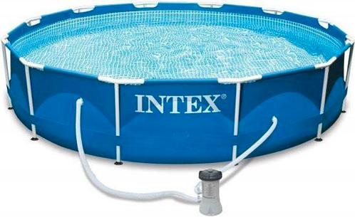 Intex 305x76 zwembad + zandfilterpomp + dompelpomp + zeil, Tuin en Terras, Zwembaden, Zo goed als nieuw, Opzetzwembad, Minder dan 80 cm