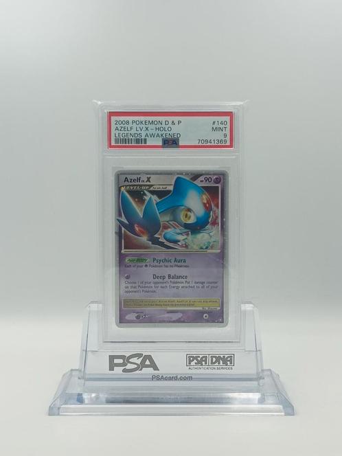 Azelf LV. X	Diamond & Pearl Legends Awakened PSA 9, Hobby en Vrije tijd, Verzamelkaartspellen | Pokémon, Nieuw, Losse kaart, Ophalen of Verzenden