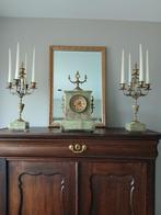Antieke Schouwklok met Kandelaars, Antiek en Kunst, Antiek | Klokken, Ophalen