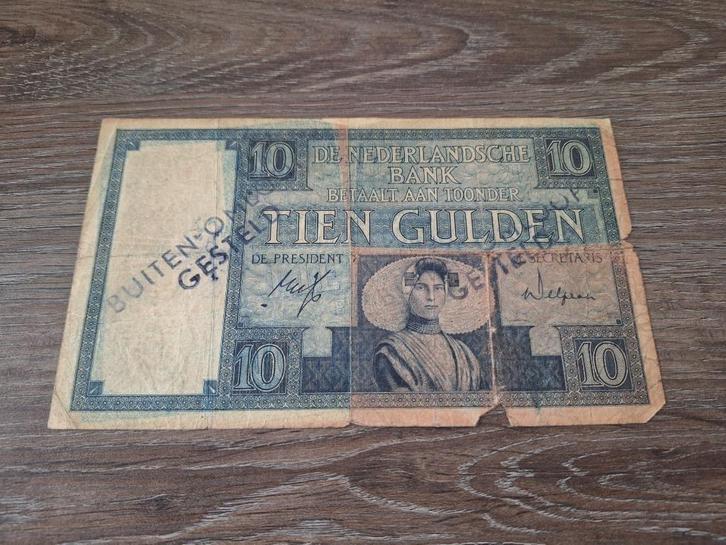 Lastige variant biljet 10 gulden Zeeuws Meisje, buit. omloop, Postzegels en Munten, Bankbiljetten | Nederland, 10 gulden, Ophalen of Verzenden