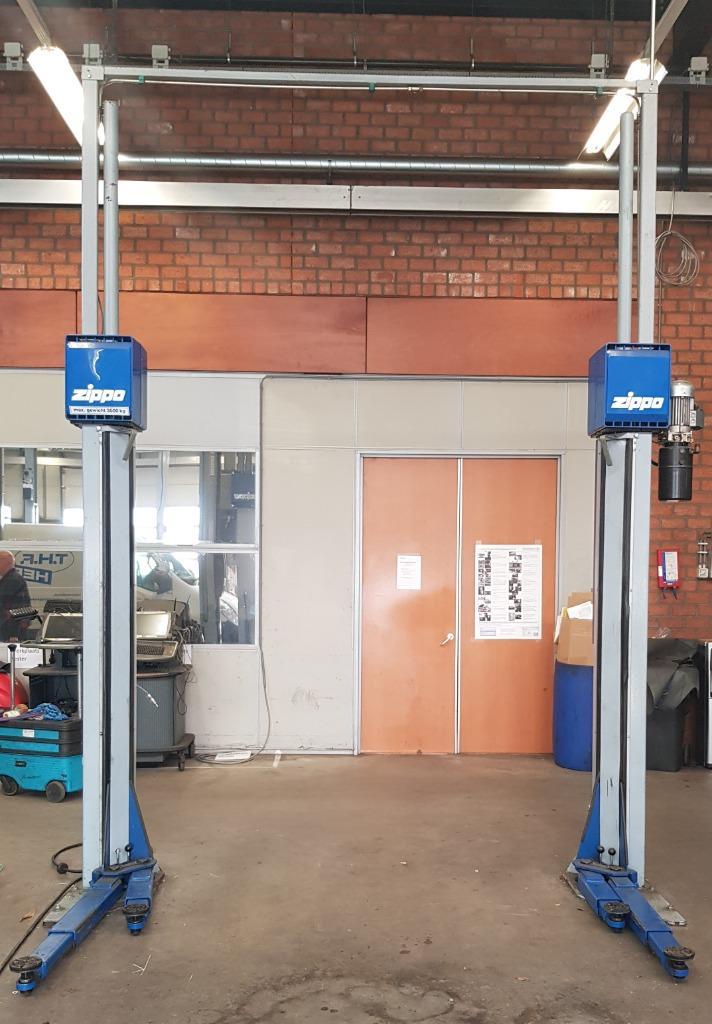 2 koloms hefbrug Zippo 1635 3500Kg hydraulische autobrug Nr6, Auto diversen, Overige Auto diversen, Ophalen