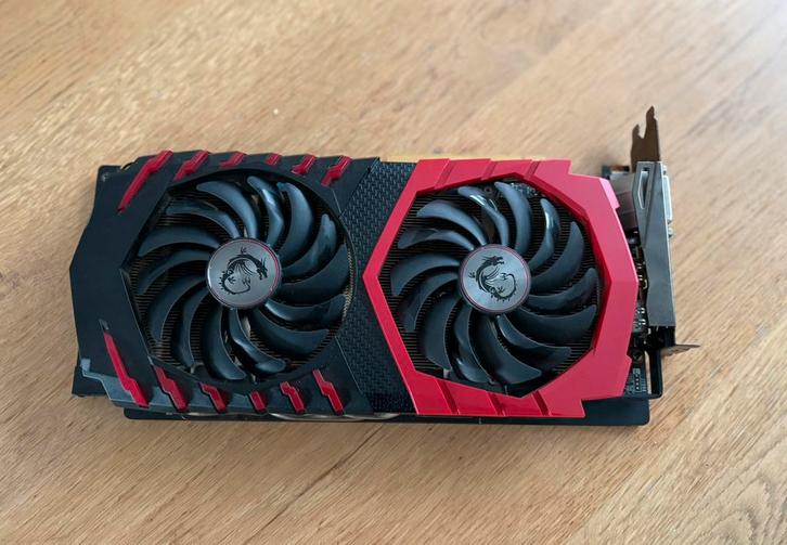 MSI GTX 1060 Gaming X 6GB – TOPSTAAT – €179 – Laatste Kans!, Computers en Software, Videokaarten, Zo goed als nieuw, PCI-Express 3.0