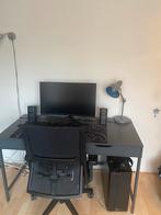 Grijs Bureau 130x76cm, Huis en Inrichting, Ophalen, Gebruikt, Bureau