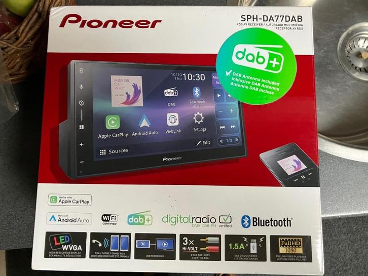 Pioneer SPH-DA77DAB, Auto diversen, Autoradio's, Zo goed als nieuw, Ophalen of Verzenden