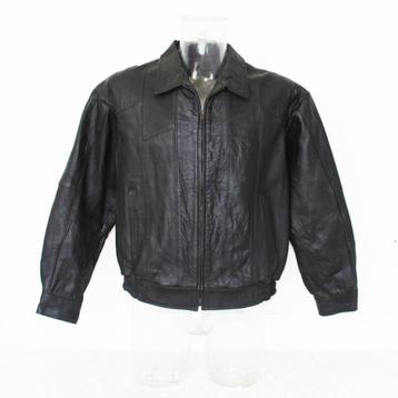 Zwarte Soepele Leren Heren Jas281* (XL) € 85,- beschikbaar voor biedingen