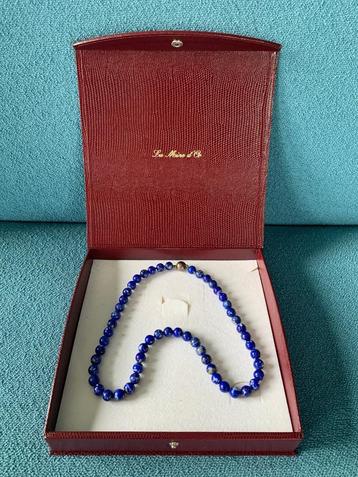 Lapis lazuli collier, halsketting, diep blauw. beschikbaar voor biedingen