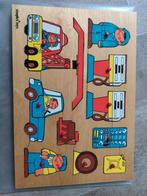 Houten Puzzel - Voertuigen en Beroepen, Ophalen of Verzenden, Zo goed als nieuw, Jongen of Meisje
